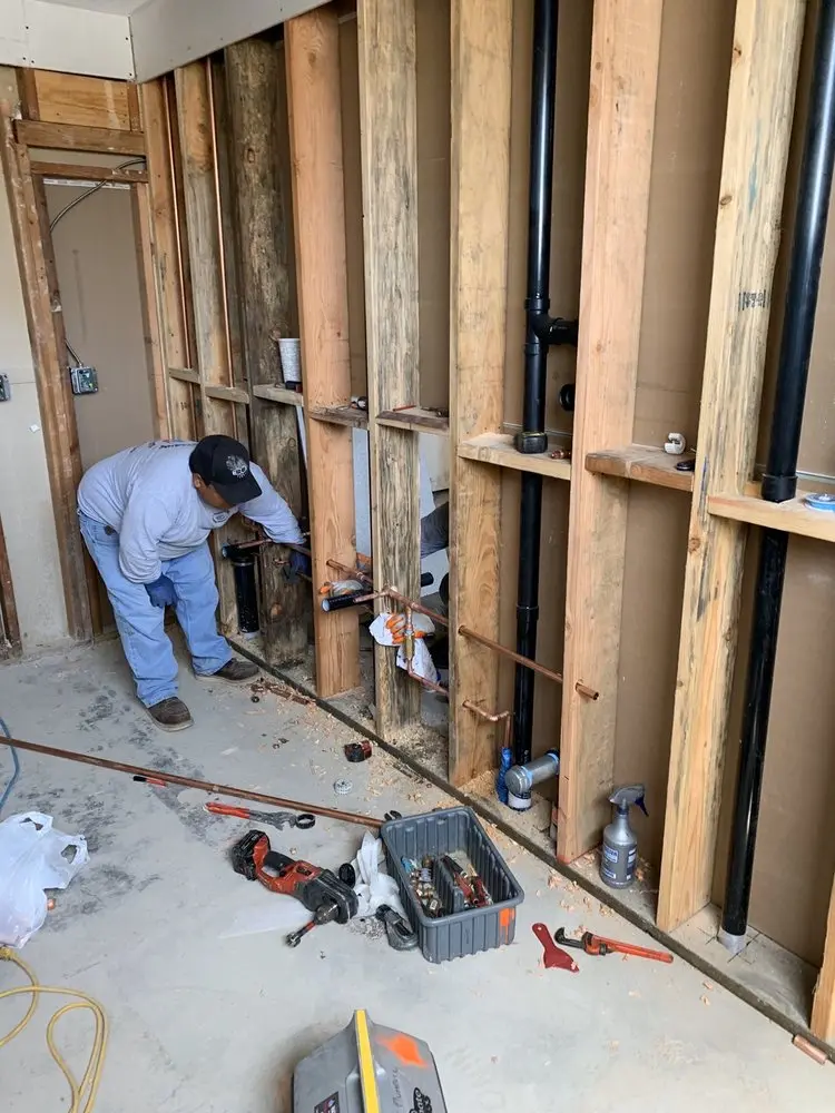 Commercial rough-in plumbing for Gas Line Repair in Scandia